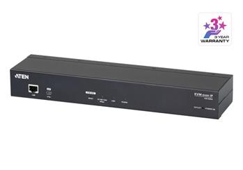 ATEN 1-Local/Remote Share Access Single Port VGA KVM over IP Switch with Single Outlet Switched PDU (1920 x 1200)