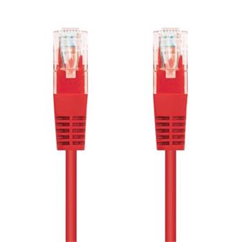 C-TECH Kabel patchcord Cat5e, UTP, červený, 0,25m