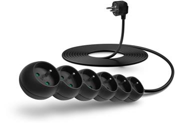 CONNECT IT prodlužovací kabel 230 V, 6 zásuvek, 5