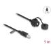 Delock Kabelový konektor ze zástrčky USB 2.0 Typ-B na zásuvku USB 2.0 Typ-B k instalaci s bajonetem ochrannou krytkou
