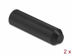 Delock Koncovky s vnitrní vrstvou lepidla, 70 x 16 mm, 2 ks, cerné
