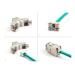 Delock Modul Keystone ze zásuvkového konektoru RJ45 na LSA Cat.6A, beznástrojový, zelený, sada 10 kusů