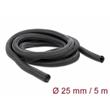Delock Samouzavírací pletené opláštění 5 m x 25 mm, černé