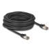 Delock Síťový kabel RJ45 Cat.6A, U/FTP, ultraohebný s vnitřním kovovým pláštěm, délky 10 m, černý