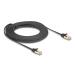Delock Síťový kabel RJ45 s pleteným opláštěním, Cat.6A, ze zástrčky U/FTP na zástrčku, 10 m, černý