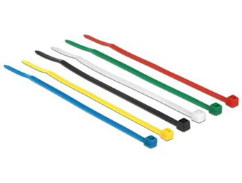 Delock Stahovací pásky barevné D 100 x Š 2.5 mm 100 ks