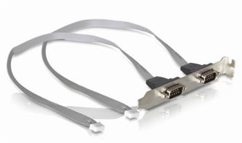 Delock záslepka do slotu 2x Serial port DB-9 2mm konektor