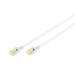 DIGITUS CAT 6A F-FTP Slim Patch cord, Cu, LSZH AWG 32/7, length 0.3m, Grey