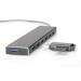 DIGITUS Hub USB 3.0, 7 portů vč. Napájecí zdroj 5V / 3,5A Hliníkový kryt