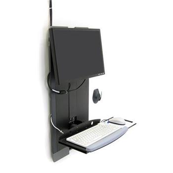 ERGOTRON StyleView® Vertical Lift, High Traffic Area (black), systém držáků na z