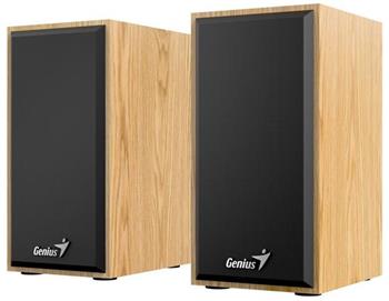 GENIUS repro SP-HF180, 2.0, 6W, USB napájení, 3,5mm jack, světlé dřevo