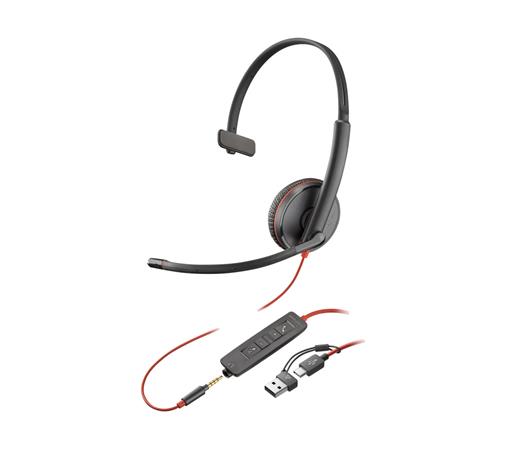 HP Poly BW 3215 USB-C HS +USB-C/A (Bulk)