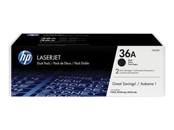 HP toner 36A/Black/2x2000 stran/2-pack