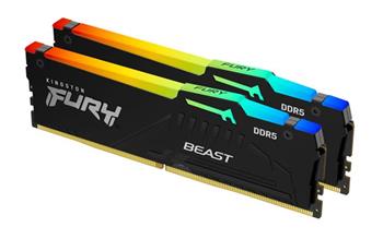 KINGSTON 64GB 6000MT/s DDR5 CL36 DIMM (Kit of 2) FURY Beast RGB EXPO