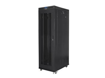 LANBERG 19" VOLNĚ STOJÍCÍ RACKOVÁ SKŘÍŇ 42U/800X1200 (v rozloženém stavu) SE SÍŤOVÝMI DVEŘMI LCD ČERNÁ V2