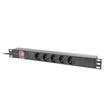 LANBERG NAPÁJECÍ DISTRIBUČNÍ JEDNOTKA (PDU) 19" 1U 16A 2M 5X SCHUKO ZÁSUVKY ČERNÁ