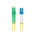 LANBERG optický patch cord SM LC/APC-LC/UPC duplex 2m LSZH G657A1 průměr 3mm, barva žlutá