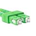 LANBERG optický patch cord SM LC/UPC-SC/APC duplex 2m LSZH G657A1 průměr 3mm žlutá