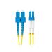 LANBERG optický patch cord SM SC/UPC-LC/UPC duplex 1m LSZH G657A1 průměr 3mm, barva žlutá