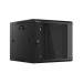 LANBERG RACK CABINET 19" WALL-MOUNTED 9U 570X600 FAST ASSEMBLY (FLAT PACK) BLACK