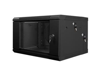 LANBERG RACKOVÁ SKŘÍŇ 19" DVOUDÍLNÁ NÁSTĚNNÁ 6U/600X600 (v rozloženém stavu) ČERNÁ