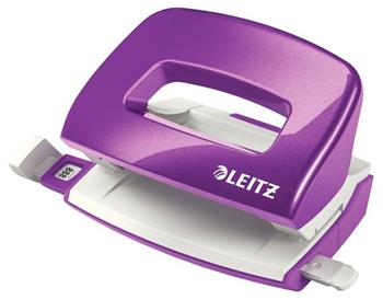 LEITZ Mini děrovačka NeXXt 5060, purpurová