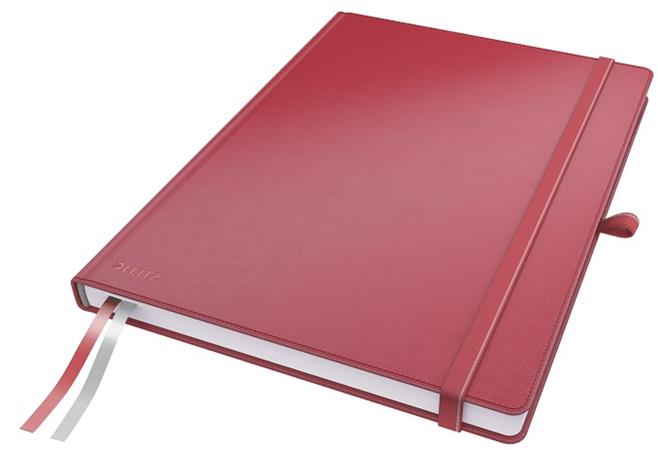 LEITZ Zápisník Complete, A4, čtvereček, červená