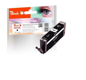 PEACH kompatibilní cartridge Canon CLI-571XLB, black, 11 ml