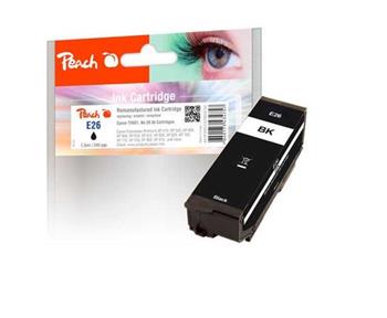 PEACH kompatibilní cartridge Epson No 26, black, 7,6 ml