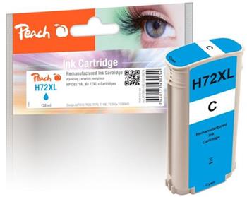 PEACH kompatibilní cartridge HP No. 72 (XL), azurová, C9371A, 138ml