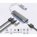 PremiumCord Hub USB-C na USB3.2 A + 3x USB2.0 A, hliníkové pouzdro