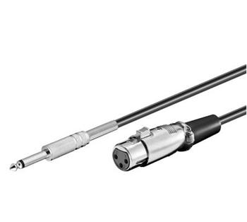 PremiumCord Kabel Jack 6.3mm-XLR M/F 6m