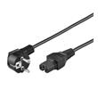 PremiumCord napájecí kabel 240V, délka 2m CEE7 /IEC C15 konektor s drážkou