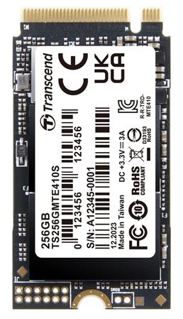 TRANSCEND MTE410S 256GB SSD disk M.2 2242, NVMe PCIe Gen4 x4 3300MB/s R 1600MB/s W